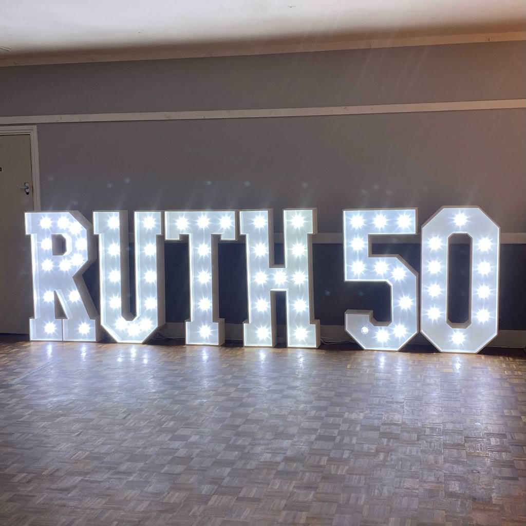 Large LED Light Up Numbers 4